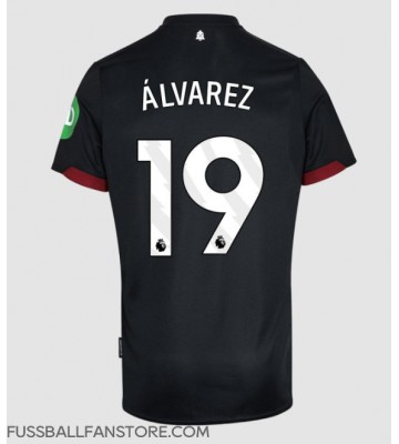 West Ham United Edson Alvarez #19 Replik Auswärtstrikot 2024-25 Kurzarm